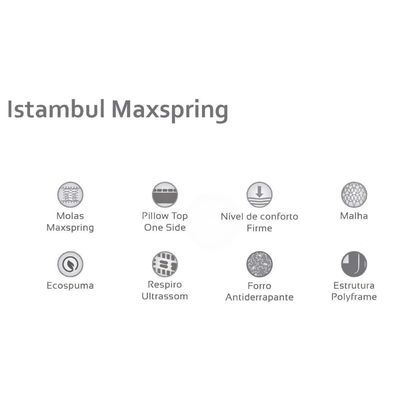 Colchão King para Hotelaria Maxspring Istambul Pillow Top (193x203x33) - Herval