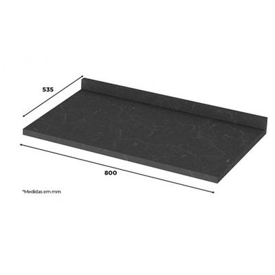 Tampo de Cozinha Modulado p/ Balcão Belize 80cm Nature - Henn
