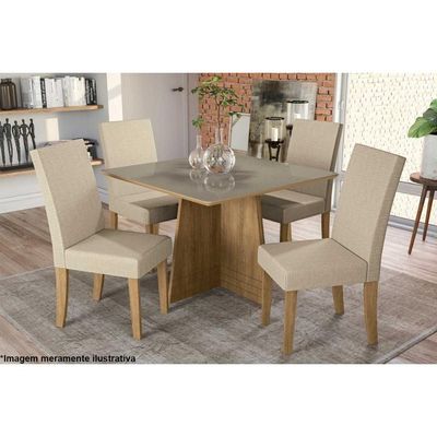 Base de Mesa p/ Cozinha Lótus BA25 Madeirado s/ Tampo Freijó - Kappesberg