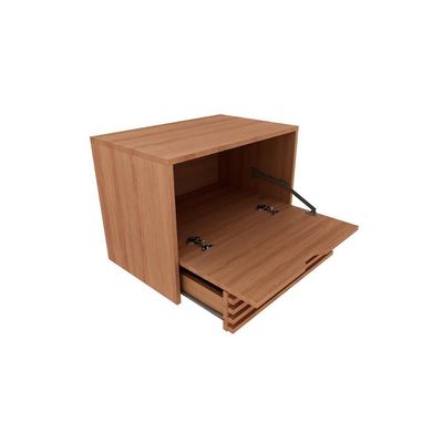 Balcão p/ Banheiro BN3613 cor Amendoa/Marmore Branco - Tecno Mobili