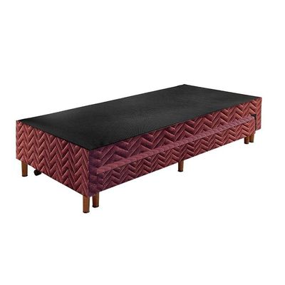 Cama Box Base c/Auxiliar Universal Casal Sommier Rústico Wine (138x188x30) - Paropas
