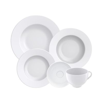 Aparelho de Jantar Tramontina Maria Augusta em Porcelana 20 Peças
