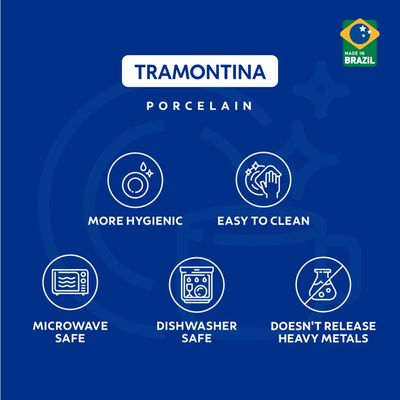 Aparelho de Jantar Tramontina Maria Augusta em Porcelana 20 Peças