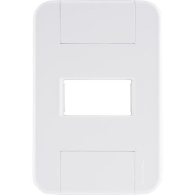 Placa 1 Posto Horizontal 4x2 Tramontina Tablet Branca 120 unidades