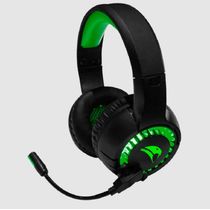 Headset Gamer Viper PRO LED PYTHON  - 415  PRETO/VERDE  Bivolt