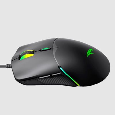 Mouse Gamer Viper PRO 7200 DPI Naja C/FIO - 411  PRETO/VERDE  Bivolt