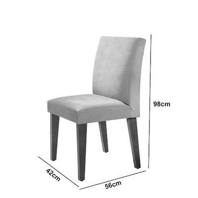 Mesa Olimpia 120 Mdf Canto Reto Com 4 Cadeiras