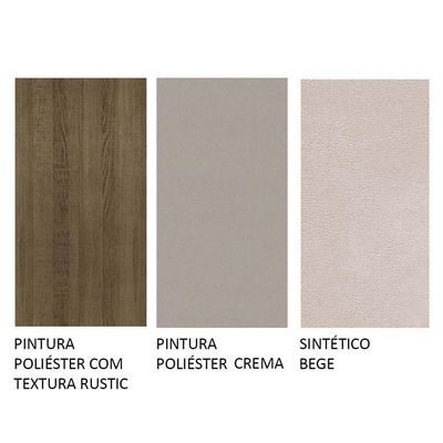 Kit Sala De Jantar Mesa 4 Cadeiras Greta Madesa Crema/Bege