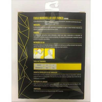 Faixa Mandibular Anti Ronco Neoprene Kestal Ksn056 Tam G