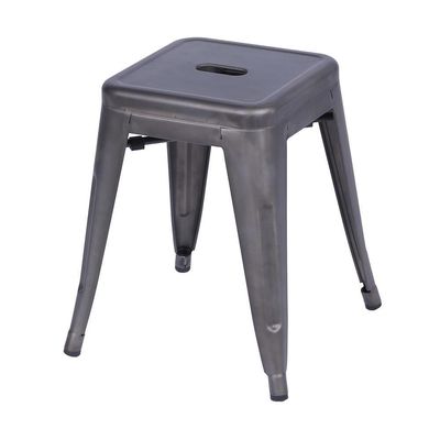 Banqueta Baixa Tolix Iron Titan Em Aço Bronze
