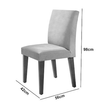 Mesa Olimpia 120 Mdf Vidro Canto Copo 4 Cadeiras Grecia