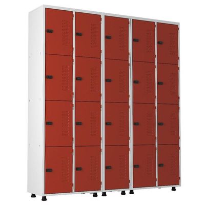 Armário Roupeiro Aço 20 Portas Guarda Volume Trinco