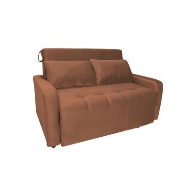 Sofá Cama Para Sala De Estar Amora New Veludo Matrix - Cobre Cobre