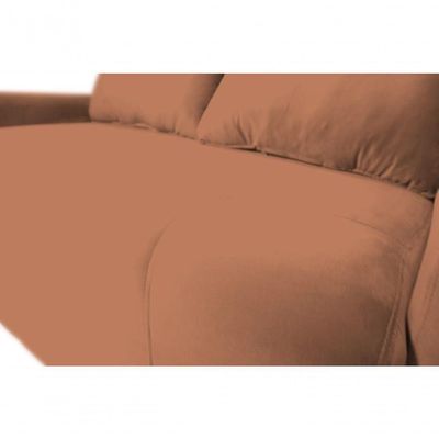 Sofá Cama Para Sala De Estar Amora New Veludo Matrix - Cobre Cobre