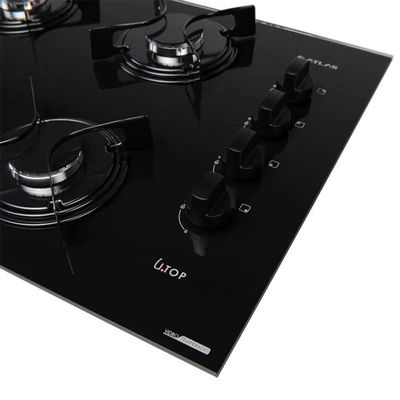 Cooktop Atlas U.top 4 Bocas Acendimento Automático Preto Bivolt