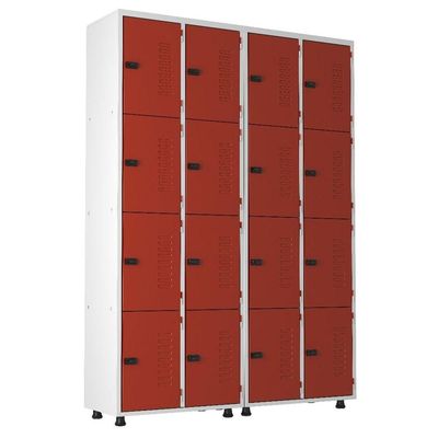 Armário Roupeiro Aço 16 Portas Guarda Volume Trinco
