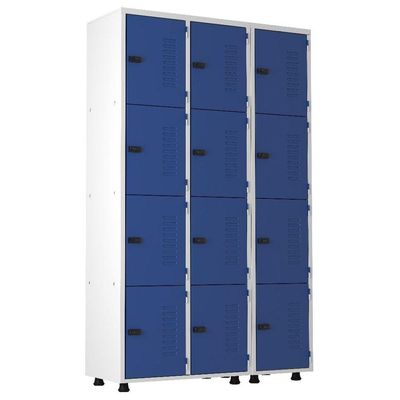 Armário Roupeiro Aço 12 Portas Guarda Volume Trinco