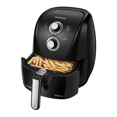 Fritadeira Elétrica Air Fryer Mondial AFN-40-Le Black 4L Preta - 127V UNICA
