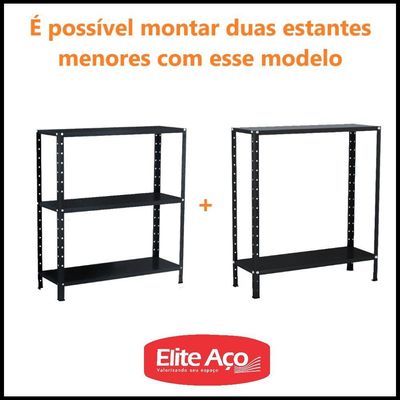Estante Aço 5 Prateleiras Eaf005 Preta