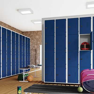 Armário Roupeiro Aço 4 Portas Ea701 Azul