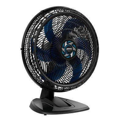 Ventilador De Mesa Arno 50cm Vb50 Xtreme Force Breezer Preto Com Azul 127v