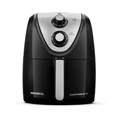 Fritadeira Elétrica Air Fryer Mondial Grand Family Inox AFN-50-BI 5L Preta - 220V UNICA