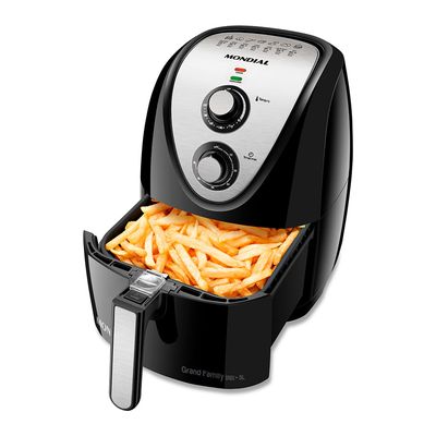 Fritadeira Elétrica Air Fryer Mondial Grand Family Inox AFN-50-BI 5L Preta - 220V UNICA