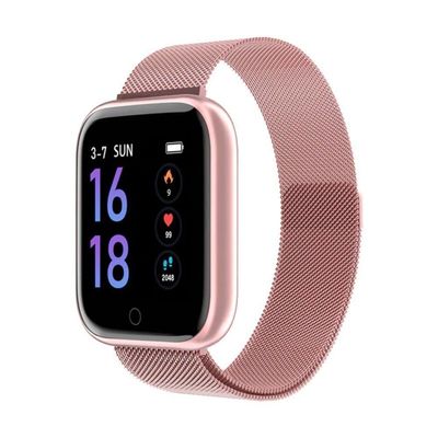 Relógio Smart Watch Esportivo T80 Bluetooth Android Rosa
