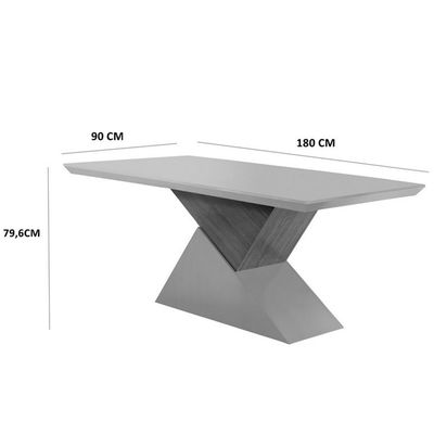 Sala jantar tampo em Mdf 6 Cadeiras creme,off white e imbuia