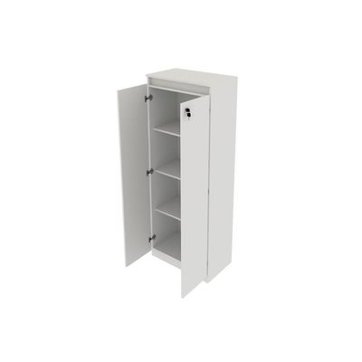 Estante De Escritório Me4151 2 Portas C/ Chave Branco - Tecno Mobili
