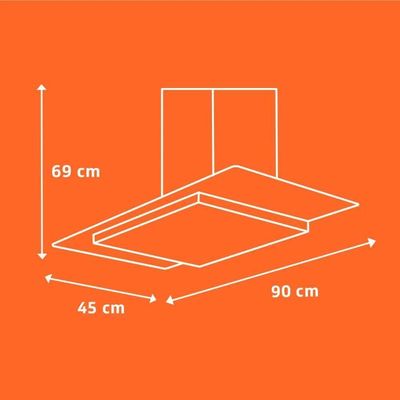 Coifa Brastemp Timer 90 Cm Bap90ar Inox 127 V