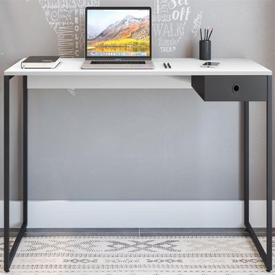 Conjunto De Escritório Colmi Branco Preto