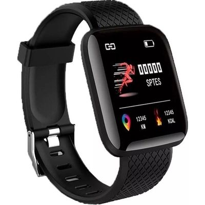 Smartwatch D13 Pedometro Multi-esportes Km Kcal Sono Preto