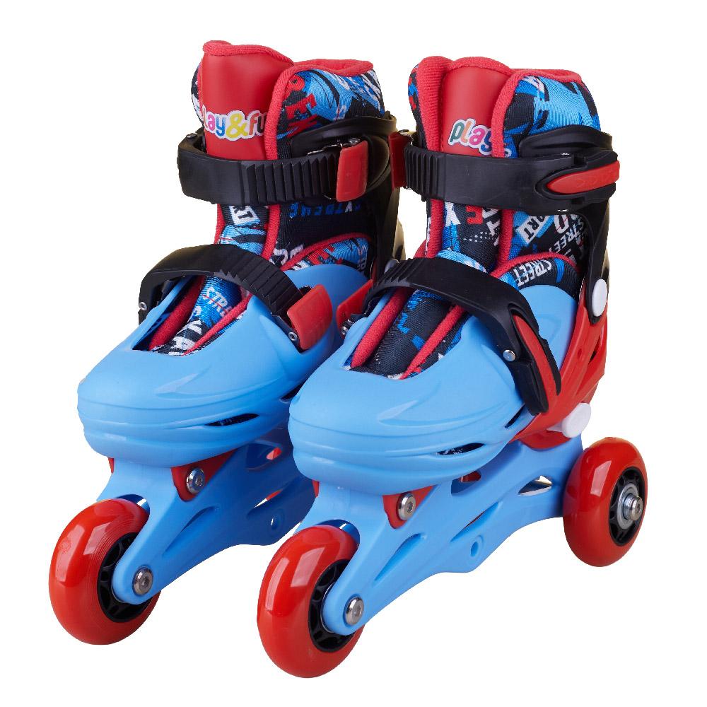 Patins Triline Extreme 28-31 com Kit de Proteção e Mochila Play&Fun