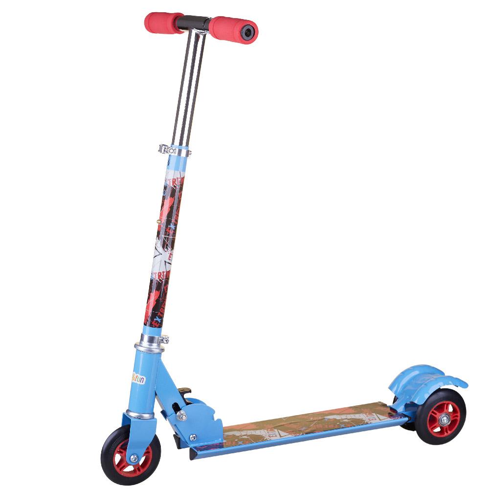 Patinete 3 Rodas Dobrável Extreme Play&Fun Vermelho/Azul