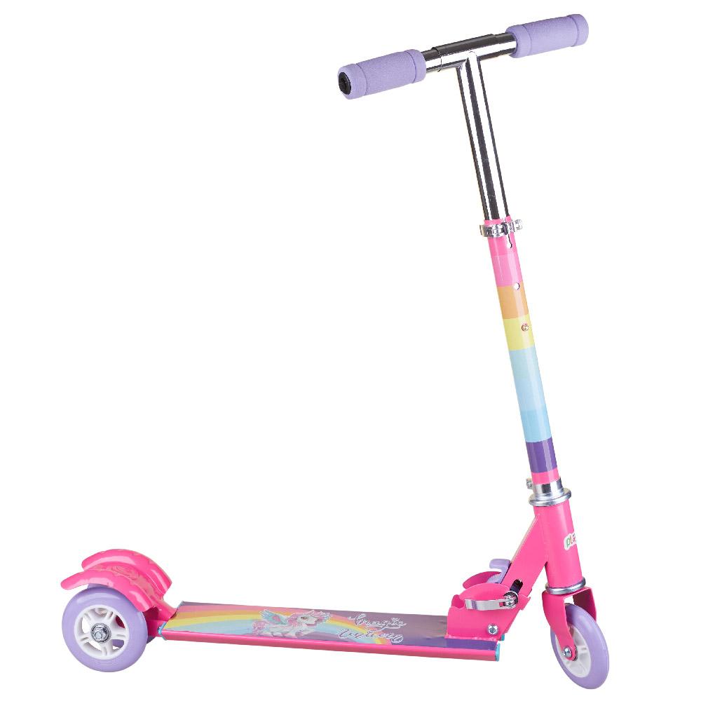 Patinete 3 Rodas Dobrável Rainbow Play&Fun Rosa/Lilás