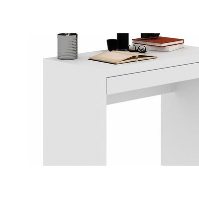 Mesa Escrivaninha Juvenil Me4107 C/ 1 Gaveta Branco - Tecno Mobili