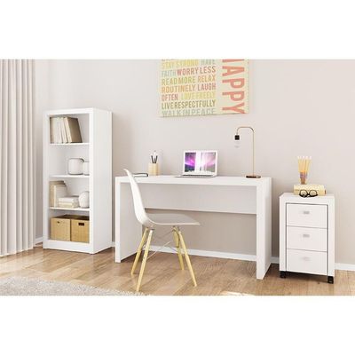 Escrivaninha P/ Escritório Me4135 Branco - Tecno Mobili