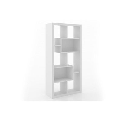 Estante Livreiro Casal E1712 C/ 2 Nichos Branco - Tecno Mobili