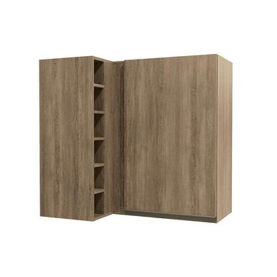 Armário Aéreo P/ Cozinha Canto Reto Maxxi G768 1 Porta 98cm Nogal - Kappesberg