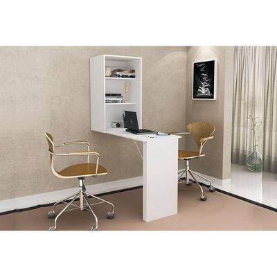 Armário Multiuso Lavanderia Am3106 C/ Mesa Retrátil E 2 Prateleiras Branco Tecno Mobili