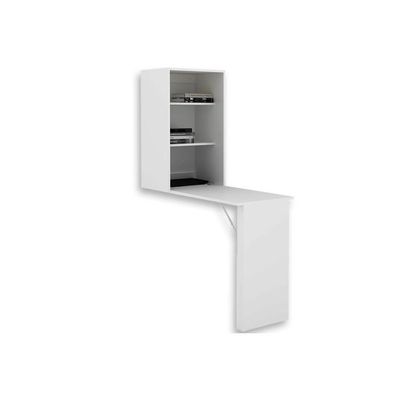 Armário Multiuso Lavanderia Am3106 C/ Mesa Retrátil E 2 Prateleiras Branco - Tecno Mobili