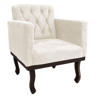 Kit Diva Recamier Diana 130cm Lado Esquerdo e 01 Poltrona Classic Corano Bege