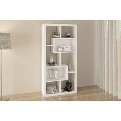 Estante Para Sala E1712 C/ 2 Nichos Branco - Tecno Mobili