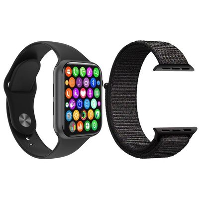 Kit Smartwatch Iwo8 Lite Plus Preto + Pulseira Preto