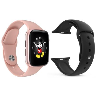 Kit 1 Smartwatch Ld5 Rosa Android Ios+Pulseira Extra Preto