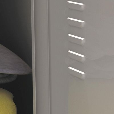 Armário Roupeiro Aço 8 Portas Academia Guarda Volume Amarelo