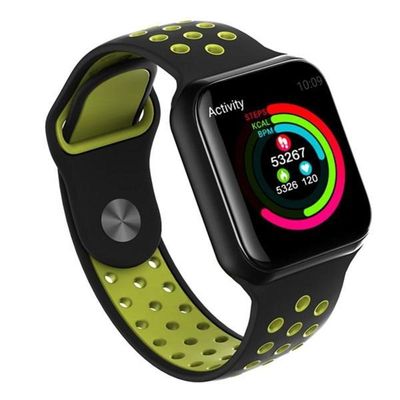 Smartwatch F8 Monitor Cardíaco Ios Android Preto/verde