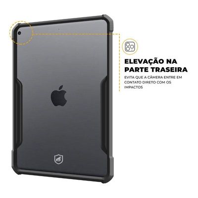 Kit Capa Dual Shock X e Caneta Dinamic para iPad 10.2 (7 / 8 / 9 Geração) - Gshield