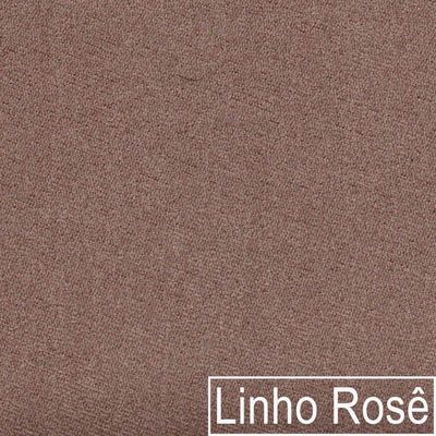Kit Diva Recamier Azura 160cm Lado Esquerdo e 02 Poltronas Classic Linho Rosê